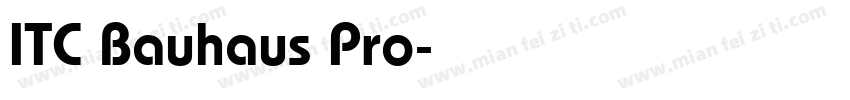 ITC Bauhaus Pro字体转换
